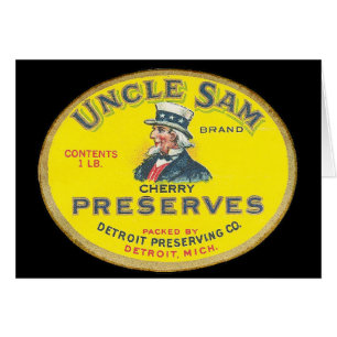 Cartão Tio Sam Cherry Preserve