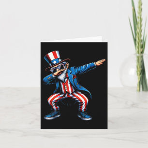 Cartão Tio Sam Funny 4 De Julho Meninos Patrióticos