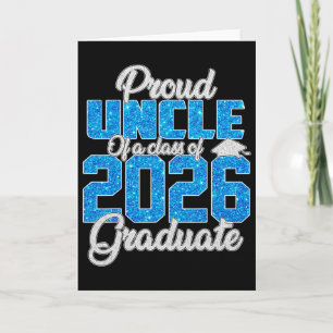 Cartão Tio Super Orgulhoso De Um Formando De 2026 Camisa