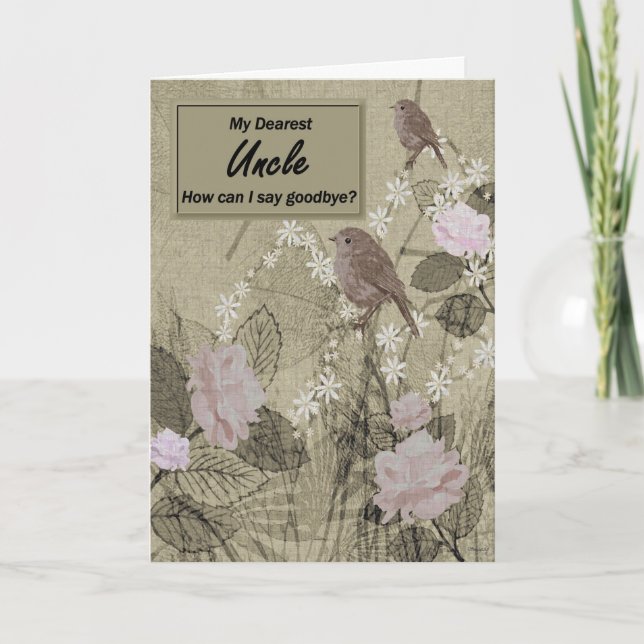 Cartão Tio - Um tchau final - Pintura digital (Frente)