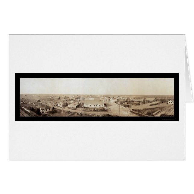 Cartão Tioga ND Foto 1914 (Frente Horizontal)