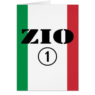 Cartão Tios italianos: ONU de Zio Numero