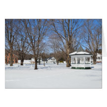 Típica Cidade de Vermont no Inverno