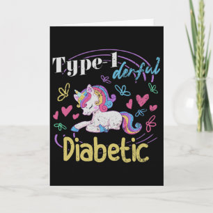 Cartão Tipo 1 Diabetes Derivados T1d