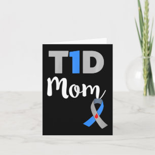 Cartão Tipo 1 Diabetes Mãe - T1D Mãe
