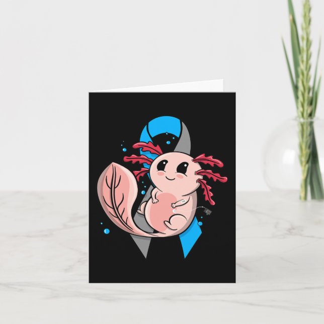 Cartão Tipo 1 Diabetes T1D Sensibilização Insulina Axolot (Frente)