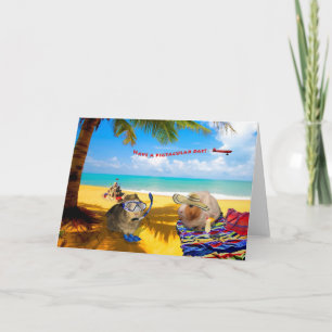 Cartão Tipo de dia de porcos