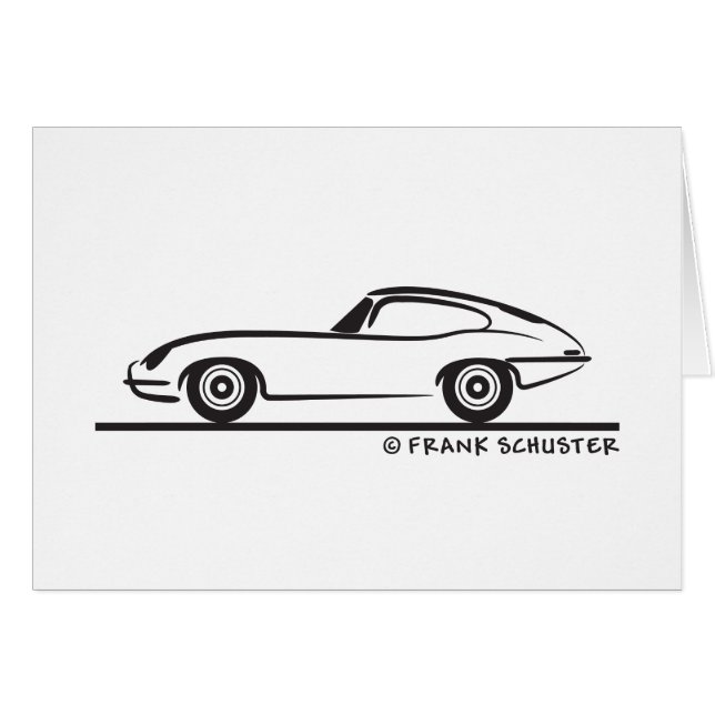 Cartão Tipo E-Coupe Jaguar (Frente Horizontal)