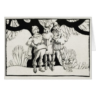 Cartão Tipo Woodblock, Carolers