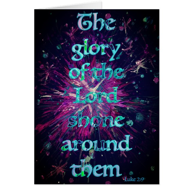 Cartão Tipografia de bíblia de Natal (Frente)