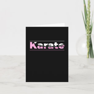 Cartão Tipografia Moderna das Artes Marciais de Karate Ro