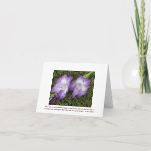 Cartão Tipos de flor