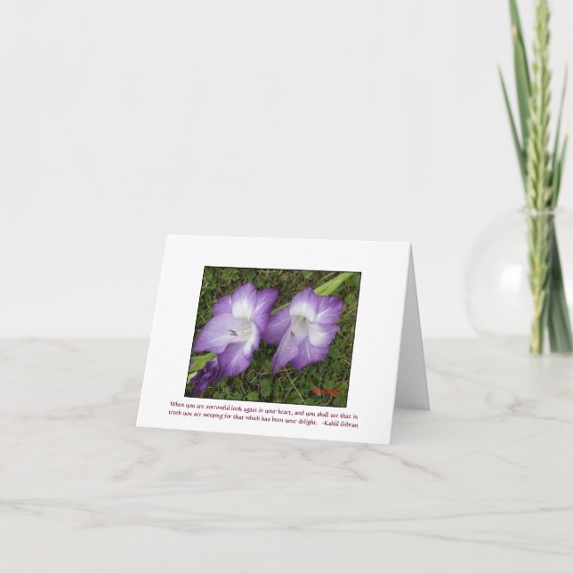 Cartão Tipos de flor (Frente)