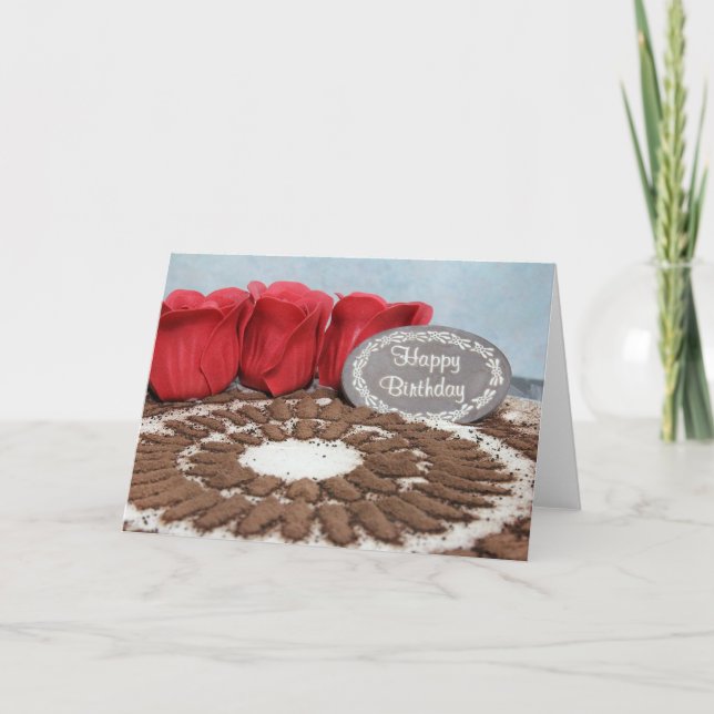 Cartão Tiramisu: Parabéns (Frente)