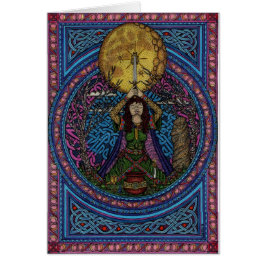 Cartão tirando abaixo da lua, rb do hedgewitch