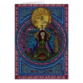 Cartão tirando abaixo da lua, rb do hedgewitch