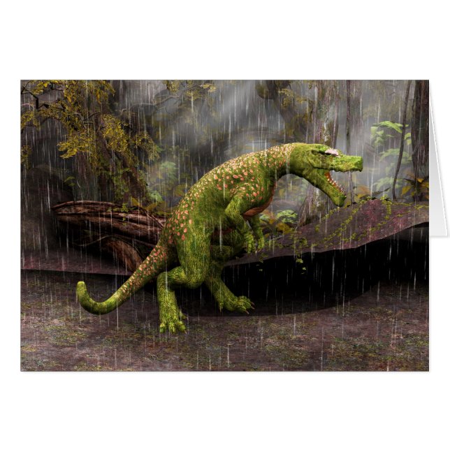 Cartão Tiranossauro Rex (Frente Horizontal)