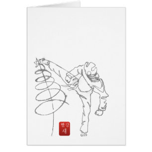 CARTÃO TIRAR UMA ESTRELA MANEIRA TKD