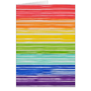 Cartão Tiras arco-íris desarrumadas