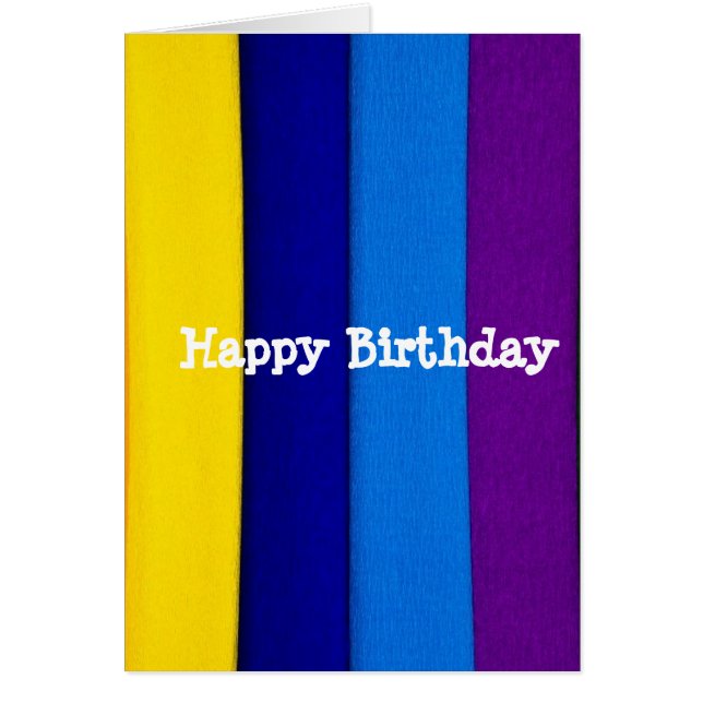 Cartão Tiras brilhantes arco-íris (Frente)