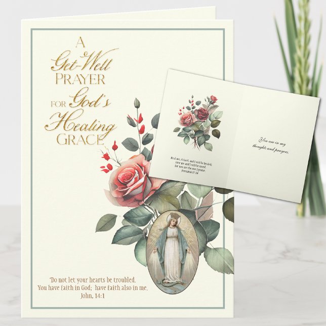 Cartão Tire Bem As Rosas De Oração Virgem Maria (Criador carregado)