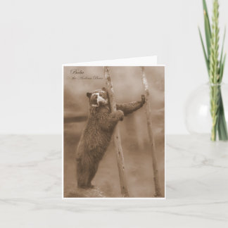 Cartão Tire uma dose - Bubu, sepia notecard