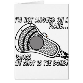 Cartão Tiro da bomba do Lacrosse