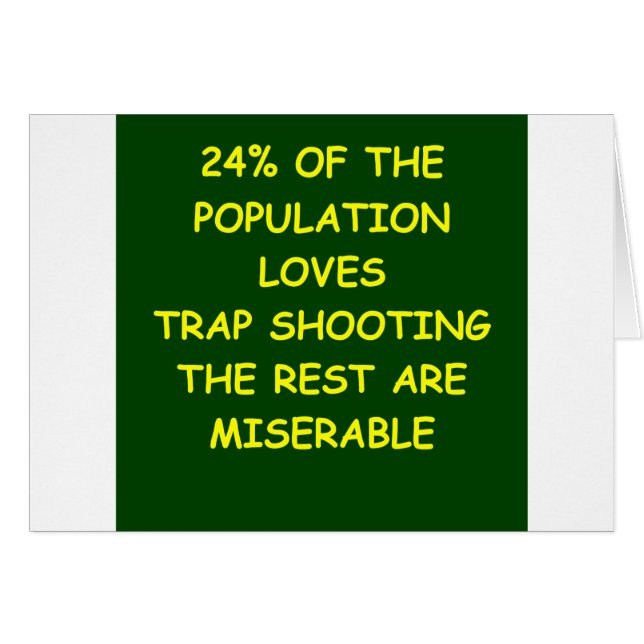 Cartão tiro de armadilha (Frente Horizontal)