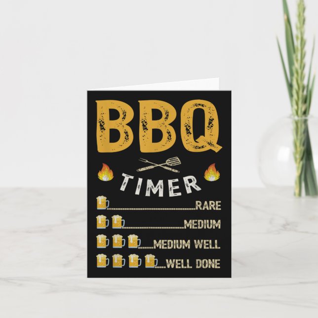 Cartão Tiro De Churrasco Da Galeria Barbecue Funny Grill  (Frente)