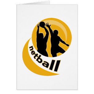 Cartão Tiro do jogador do Netball que obstrui o tiro