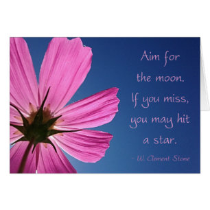 Cartão Tiro para a lua do cosmos