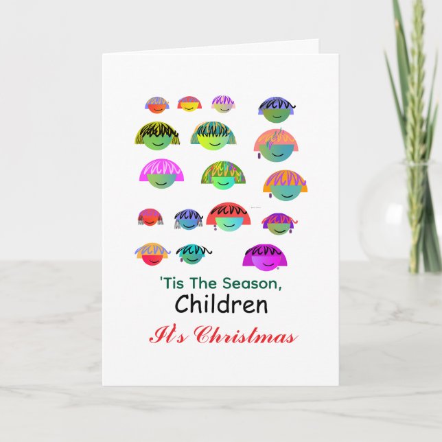 Cartão 'Tis The Season, Children It's Christmas (Frente)