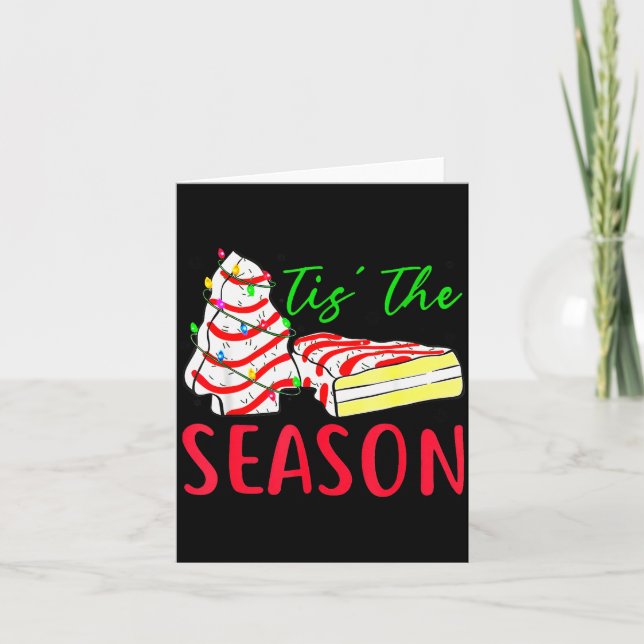 Cartão Tis The Season Little-debbie Christmas Tree Cake H (Frente)