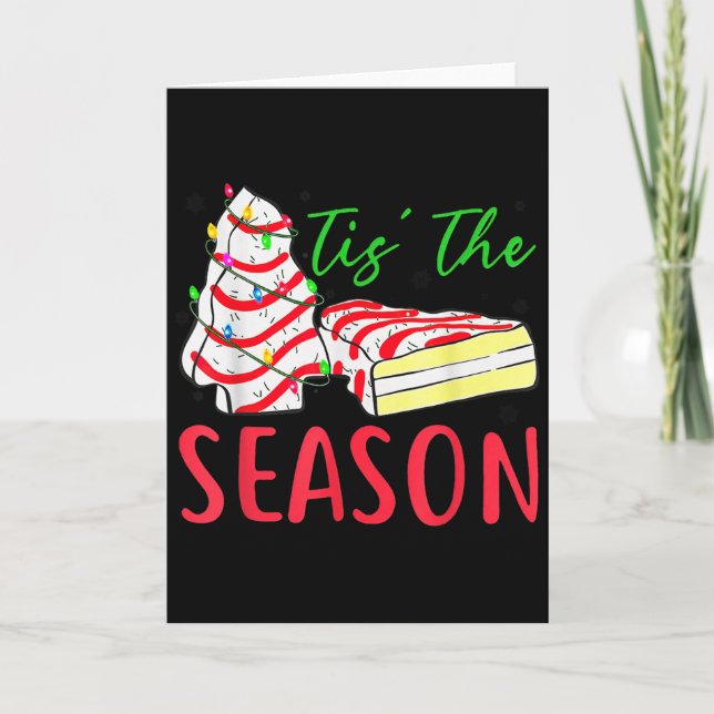 Cartão Tis The Season Little-debbie Christmas Tree Cake H (Frente)