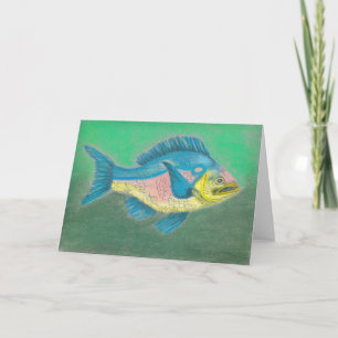 Cartão Tissue Fish note card