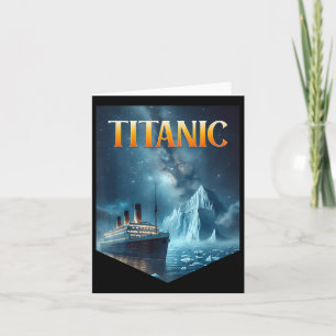 Cartão Titanic Cruise Ship Iceberg 1912 Rms Voyage Men Wo