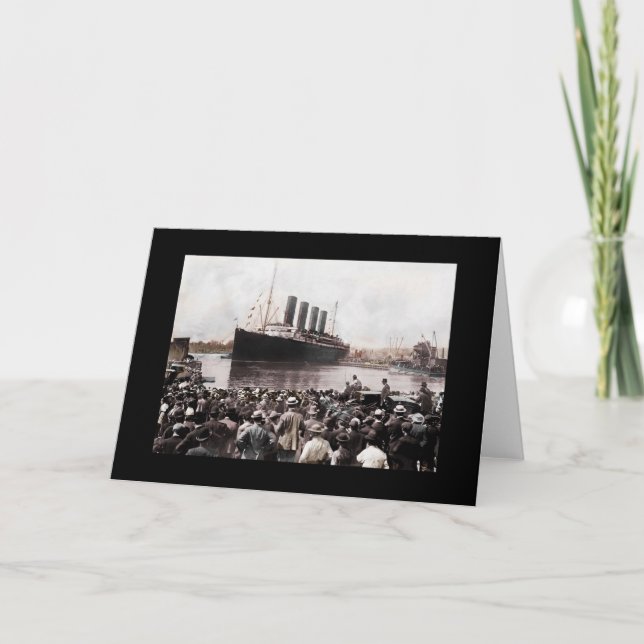 Cartão Titanic Leaving Southhampton (Frente)