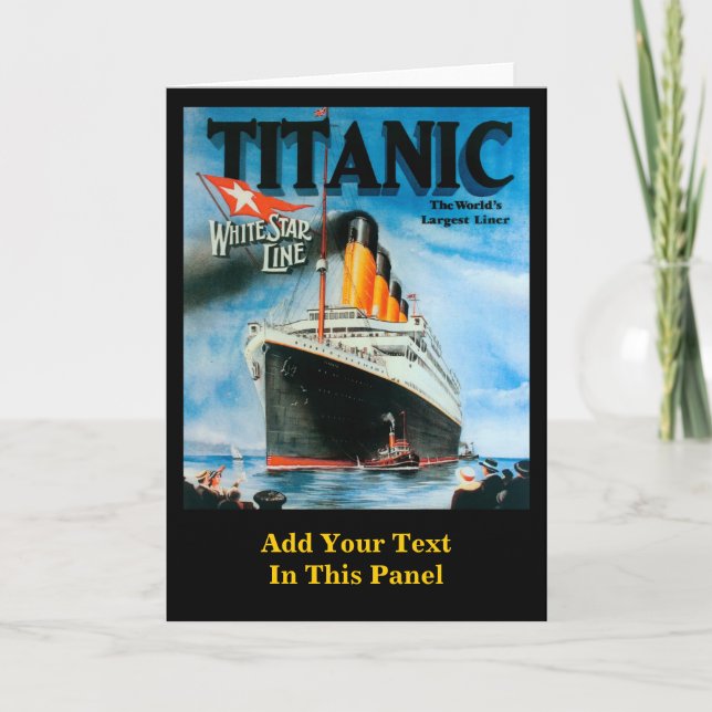 Cartão Titanic - Poster personalizado (Frente)
