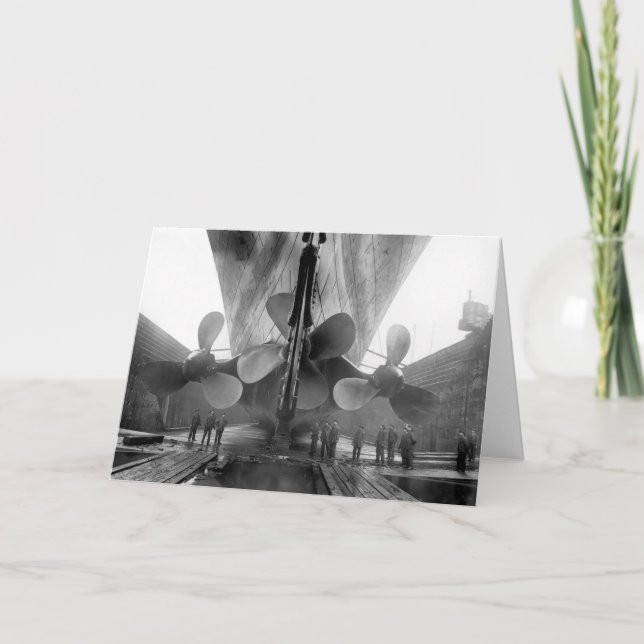 Cartão Titanic's propellers (Frente)