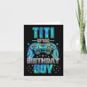 Cartão Titi Of The Birthday Boy Matching Video Game Birth