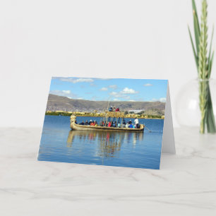 Cartão titicaca boat