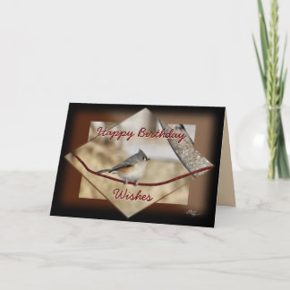 Cartão Titmouse Songbird card-customize for any occasion