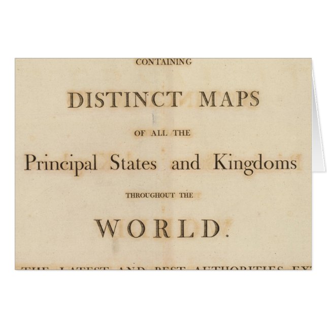 Cartão Título Página do novo atlas universal (Frente Horizontal)