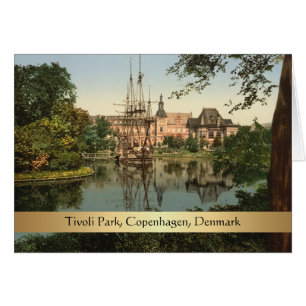 Cartão Tivoli Park, Copenhaga, Dinamarca