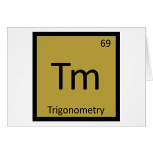 Cartão Tm - Tabela Periódica de Química Matemática Trigon