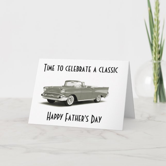 CARTÃO ***TO A CLASSIC MAN*** ON ***FATHER'S DAY*** (Frente)