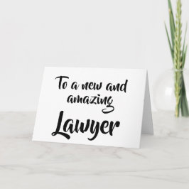 Cartão To a new and amazing Lawyer graduation card