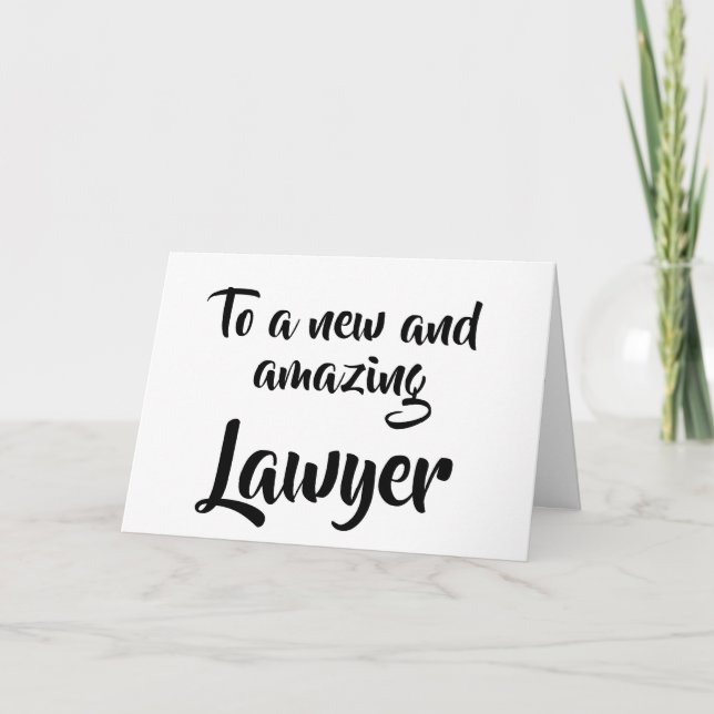 Cartão To a new and amazing Lawyer graduation card (Frente)