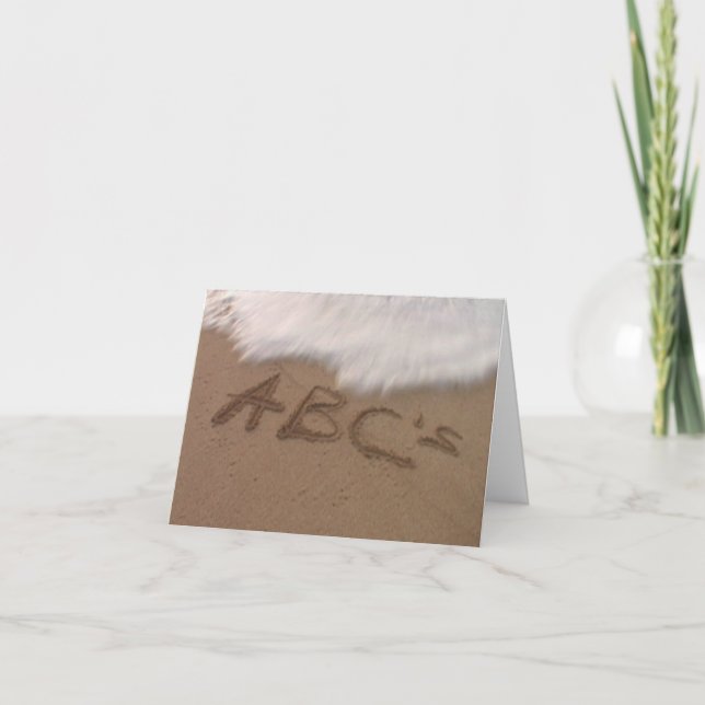 Cartão To Achieve Your Dreams Remember your ABCs (Frente)