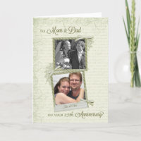 To Mom & Dad on __th Anniversary-Custom Then & Now